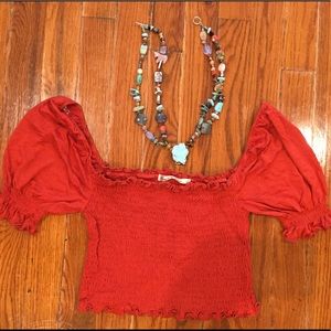 Rusty Colored Crop Top